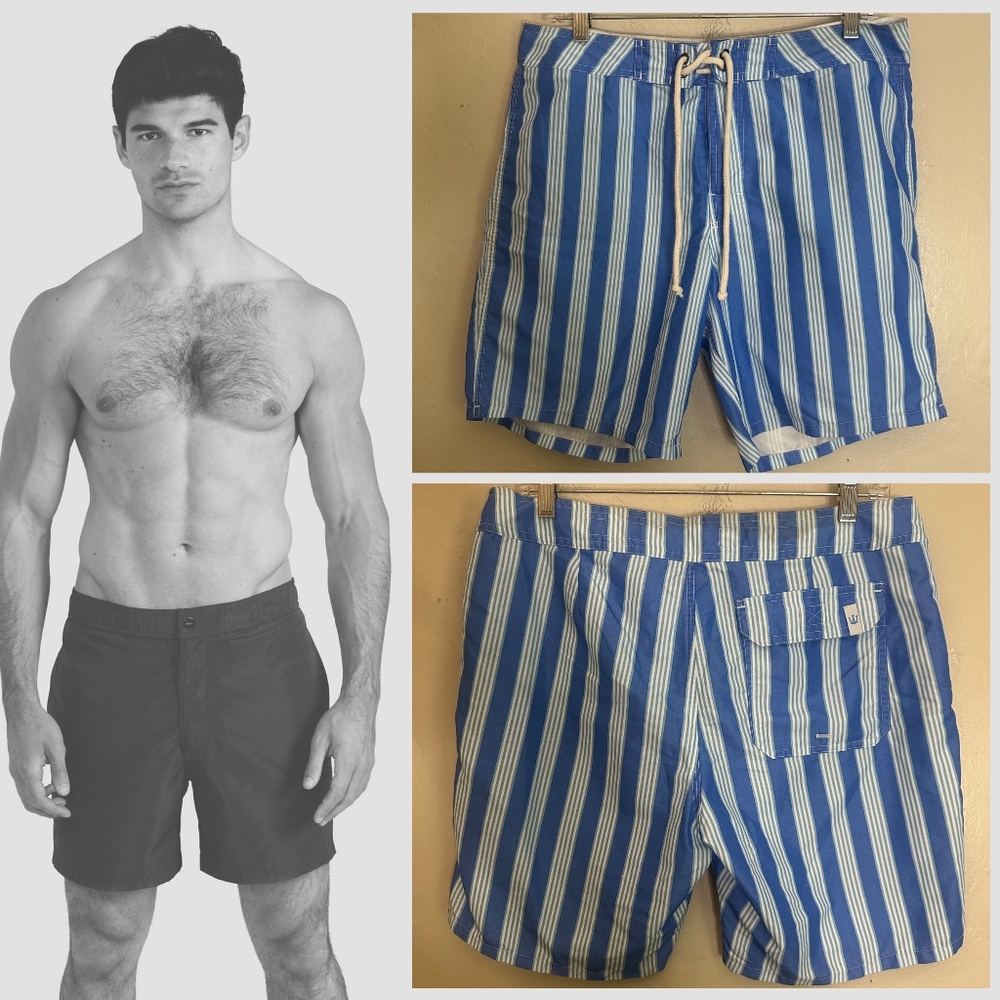 Strong Boalt Swim Trunks 30" waist 7" inseam Gently worn 100% polyester Unlined
